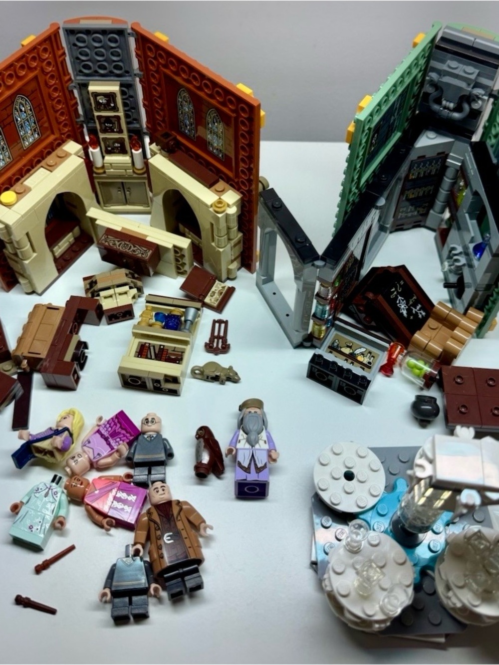 Lot of Incomplete Harry Potter Lego Sets, Parts & Minifigs